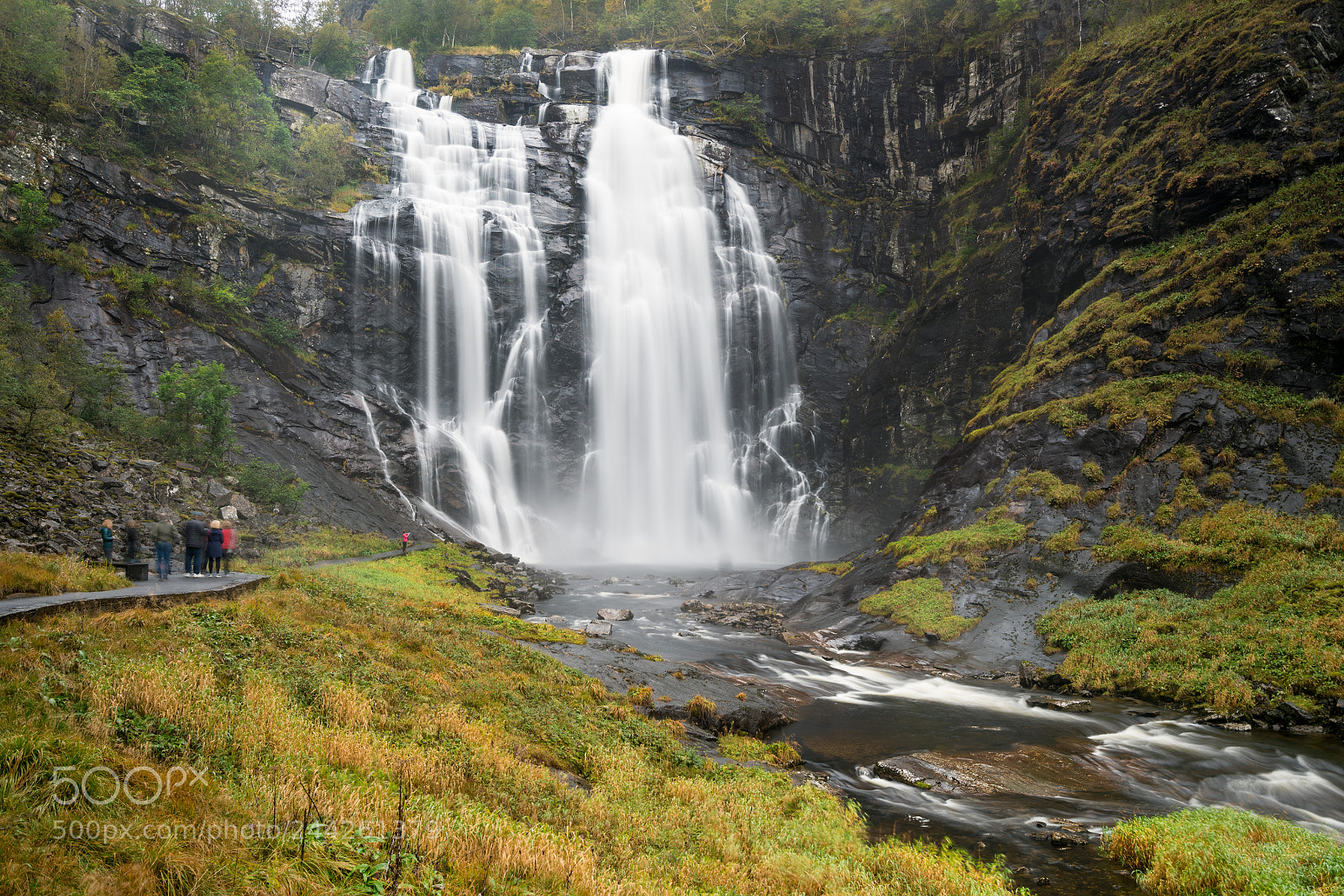 Sony a7R II sample photo. Skjervsfossen waterfall near granvin photography
