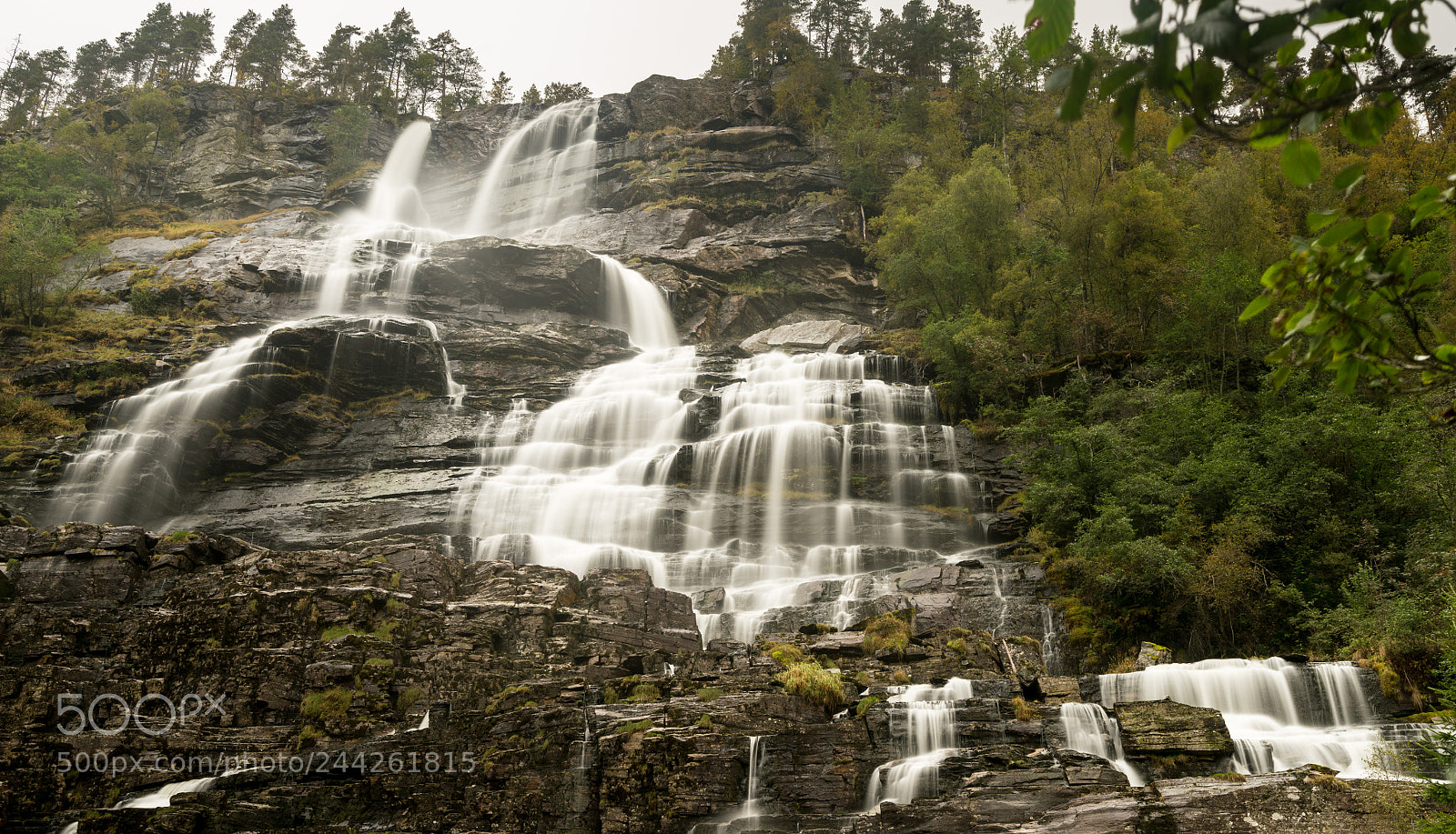 Sony a7R II sample photo. Tvindefossen waterfall near voss photography