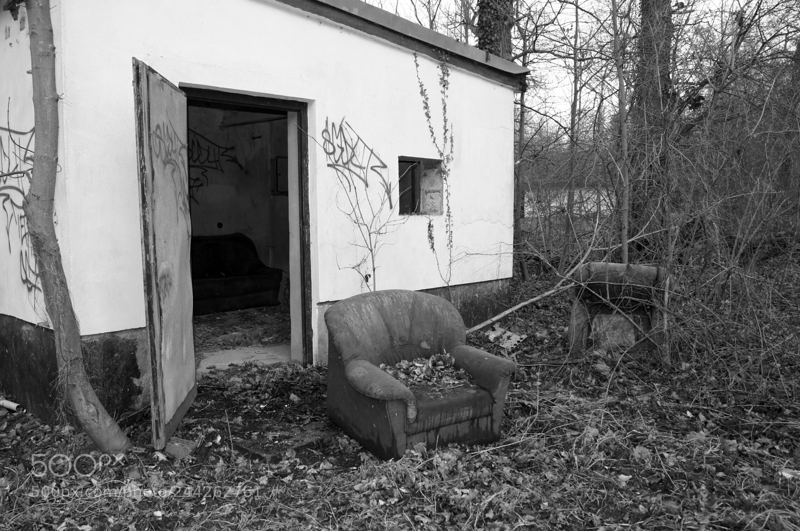 Sony SLT-A55 (SLT-A55V) sample photo. Old abandoned house in photography