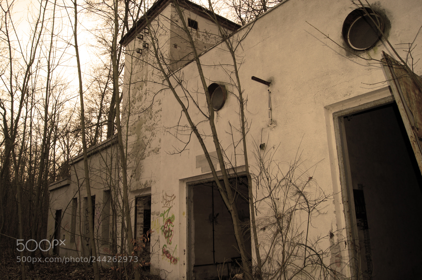 Sony SLT-A55 (SLT-A55V) sample photo. Old abandoned house in photography