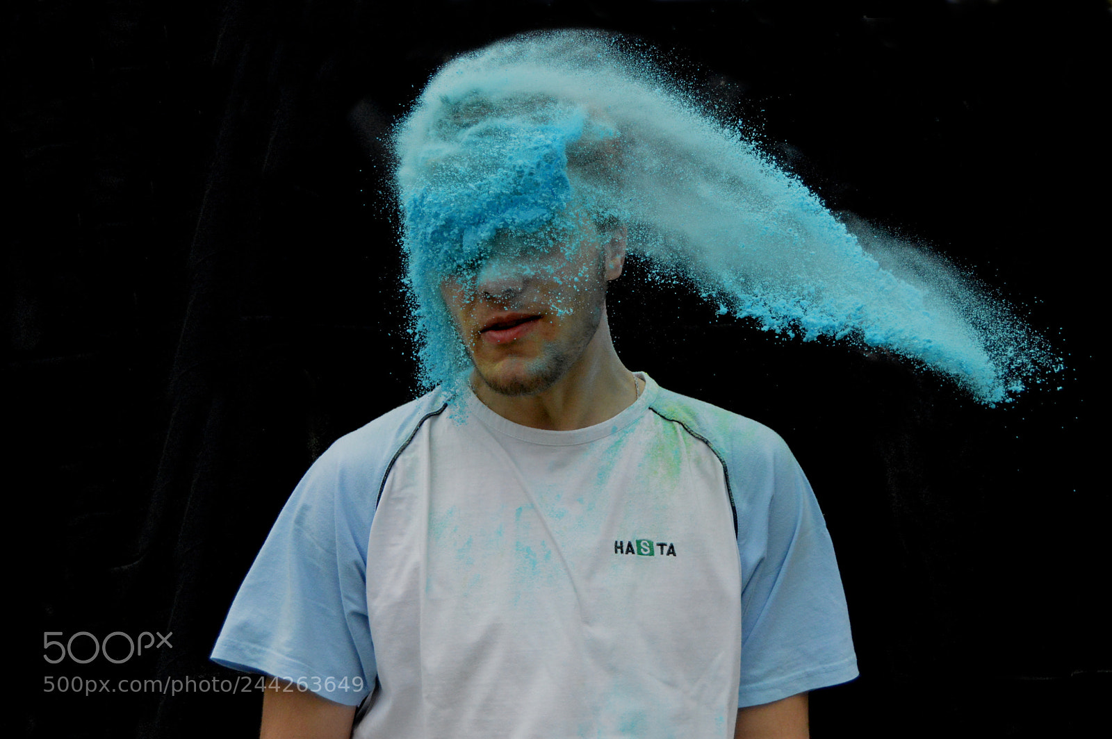 Nikon D3200 sample photo. Holi colours photography