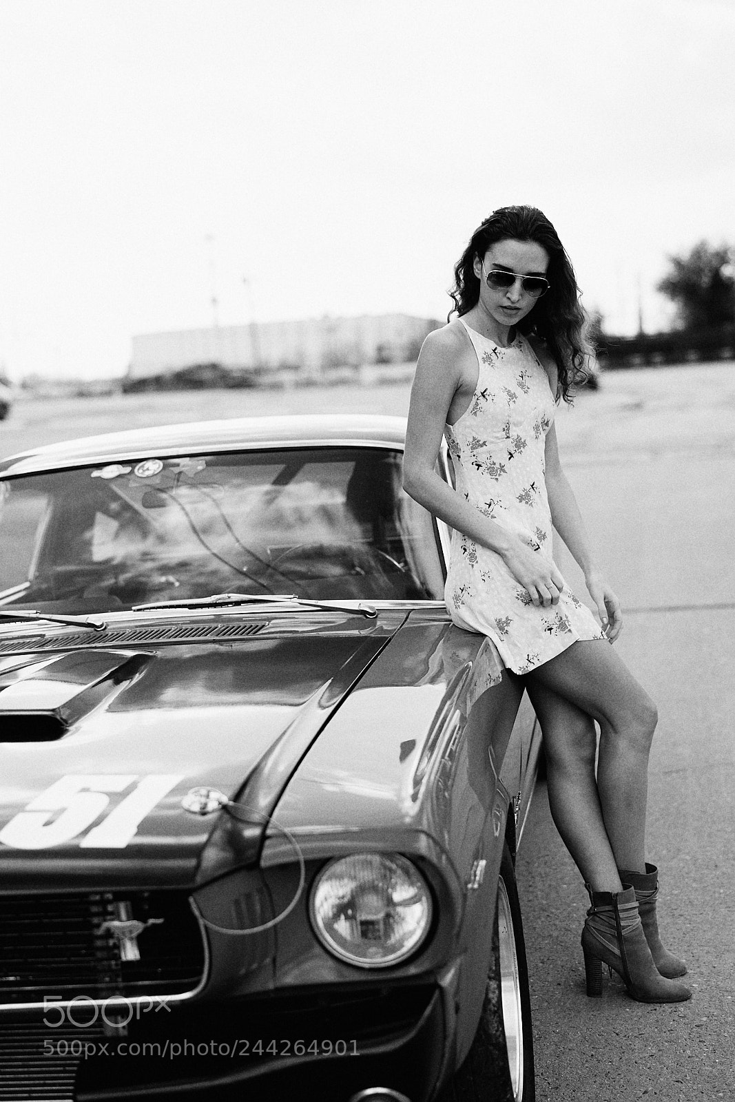 Sony a7R III sample photo. Gabby and the 66 stang photography