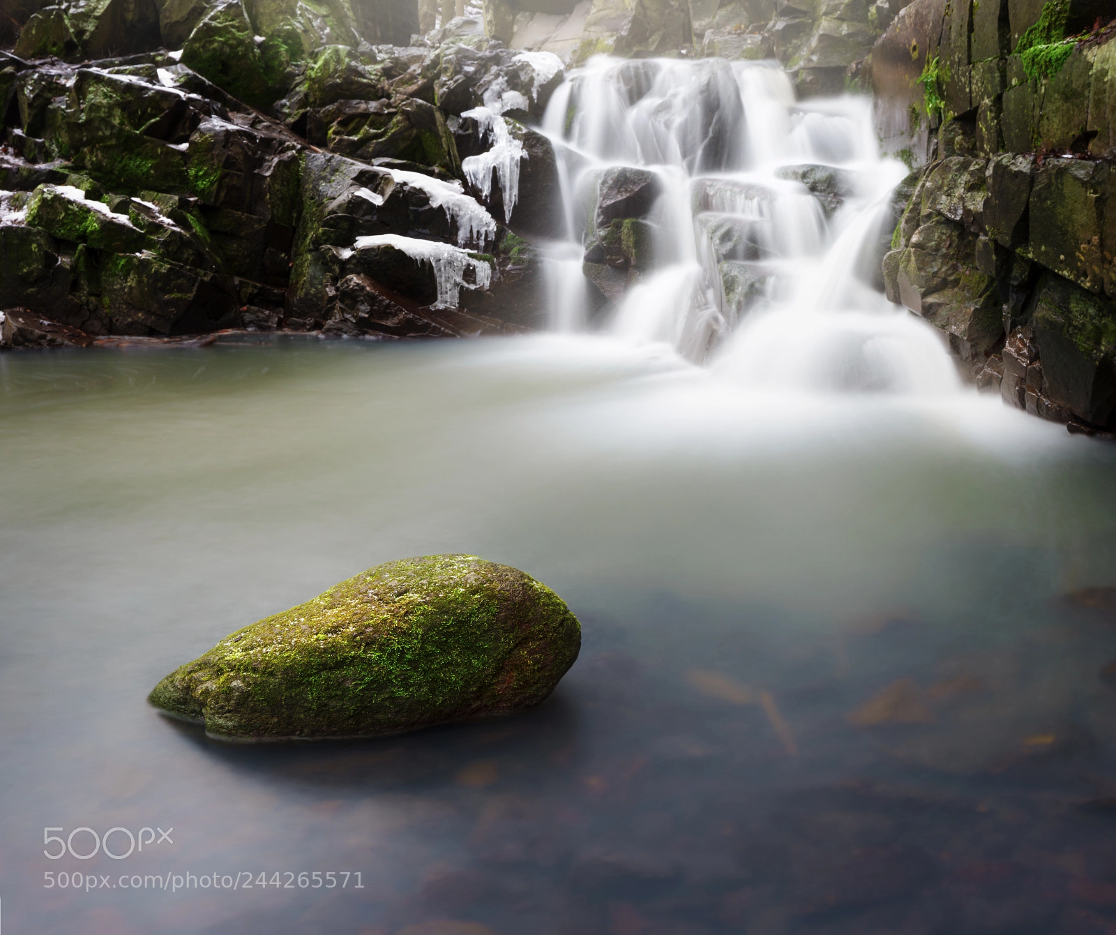 Sony a7 II sample photo. "dömörkapu" waterfall photography