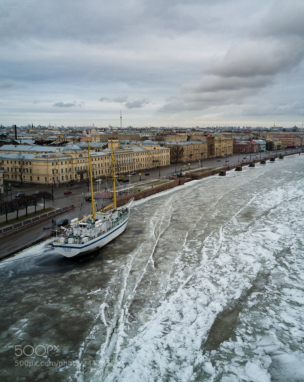 DJI FC220 sample photo. Winter city photography
