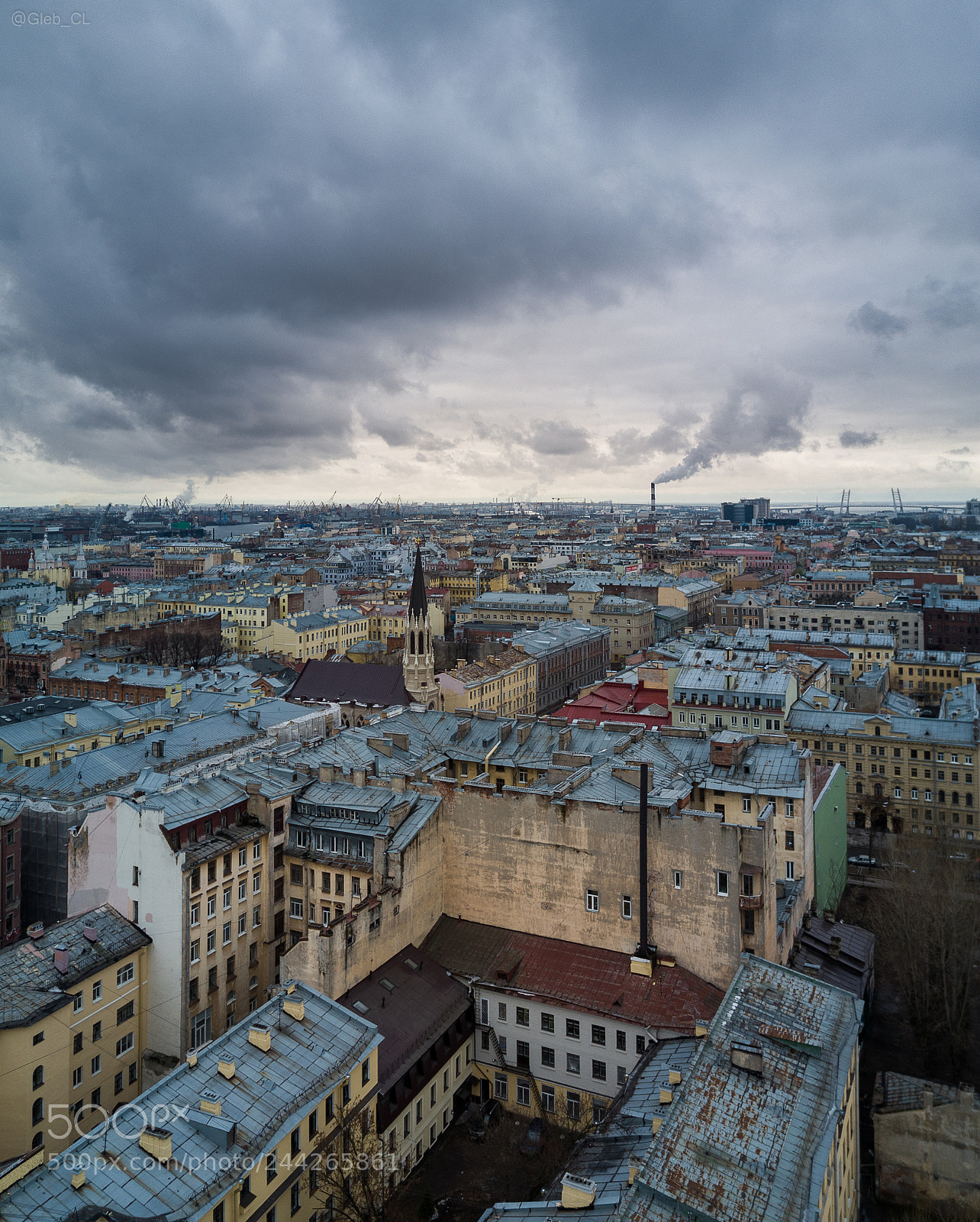 DJI FC220 sample photo. Winter city photography