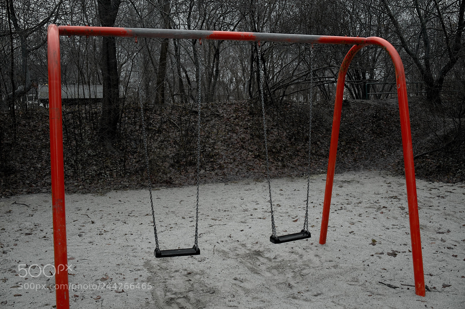 Fujifilm X-E1 sample photo. Red swing photography
