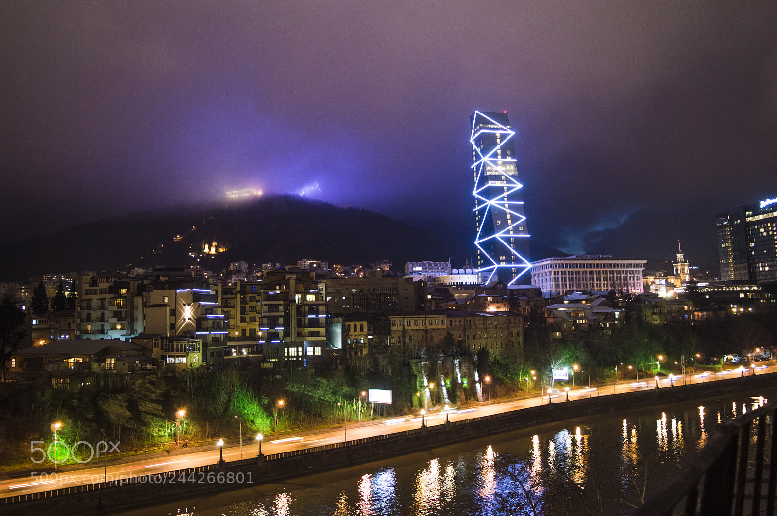 Nikon D3200 sample photo. Tbilisi night photography