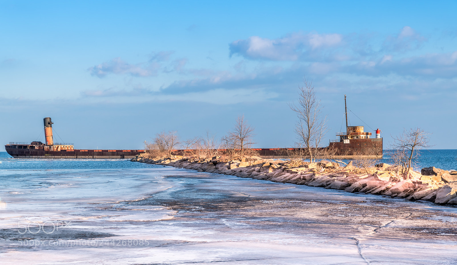 Nikon D850 sample photo. Frozen river photography