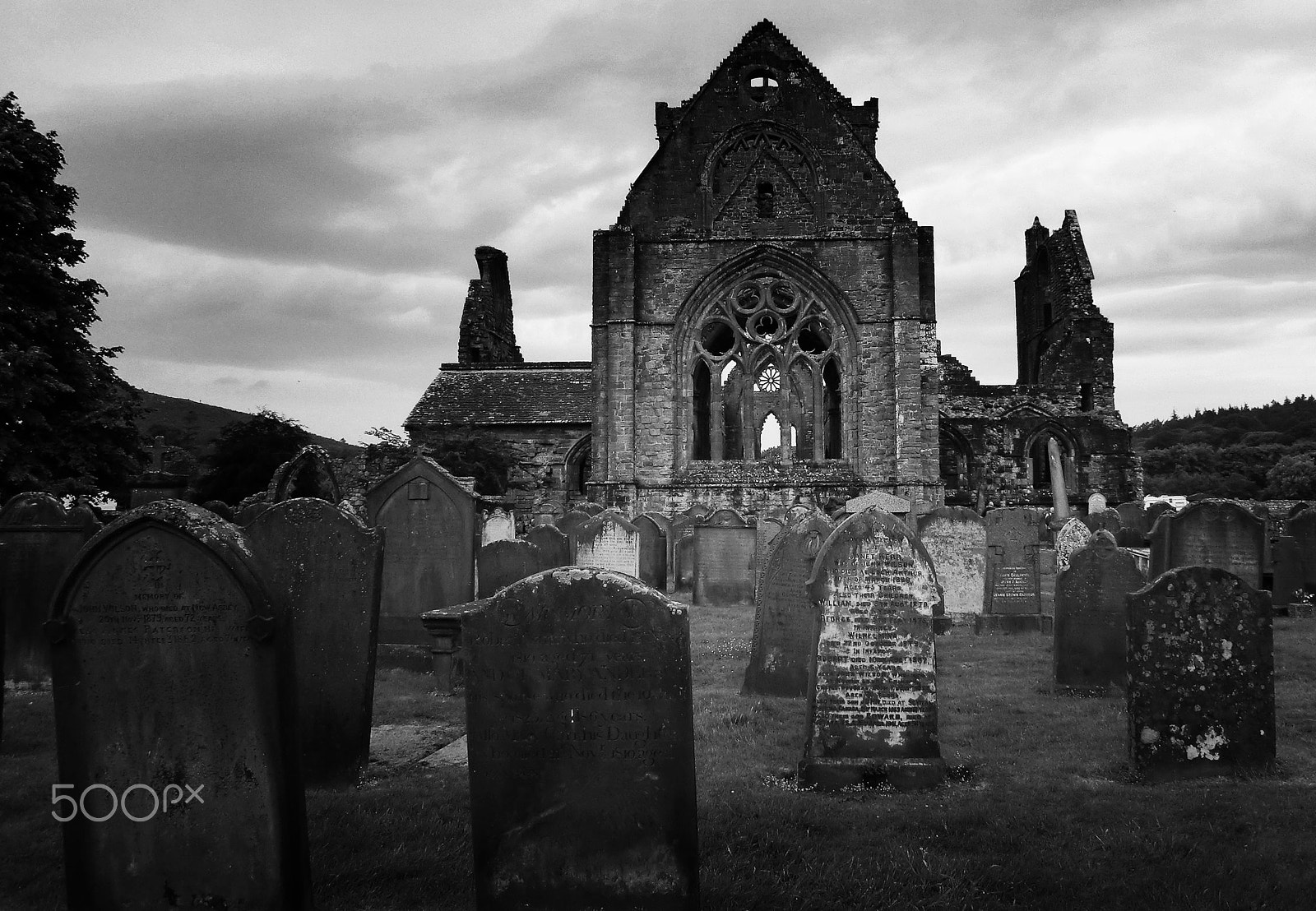 CASIO EX-H30 sample photo. Old cemetery in scotland photography