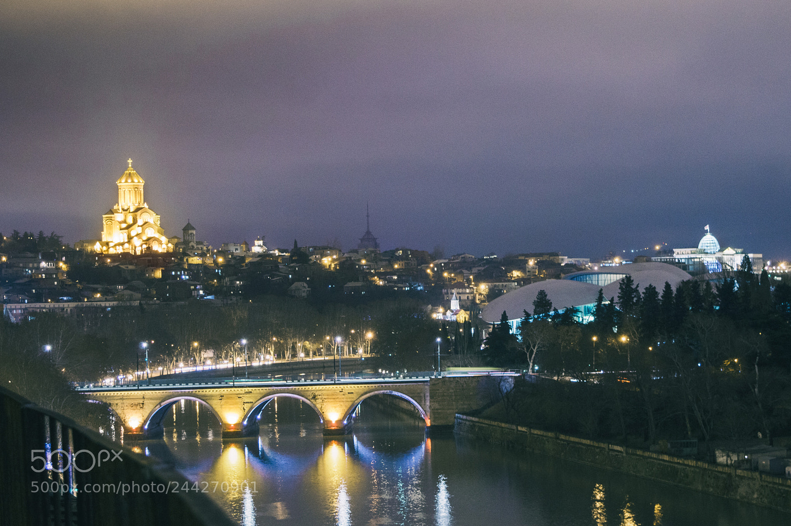 Nikon D3200 sample photo. Tbilisi night photography