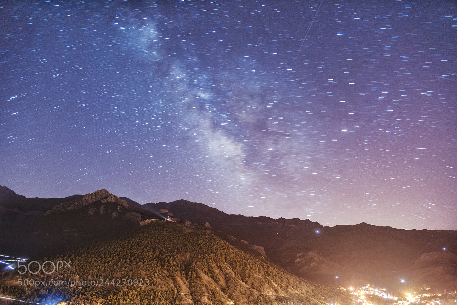 Nikon D810 sample photo. Stars trail&milkway photography