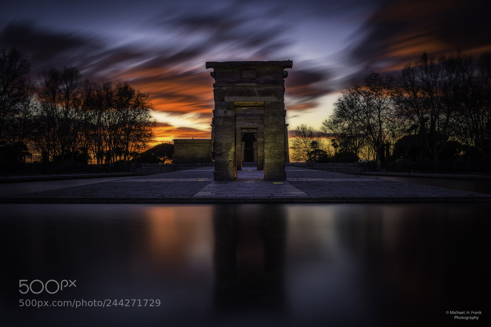 Nikon D810 sample photo. Templo de debod photography