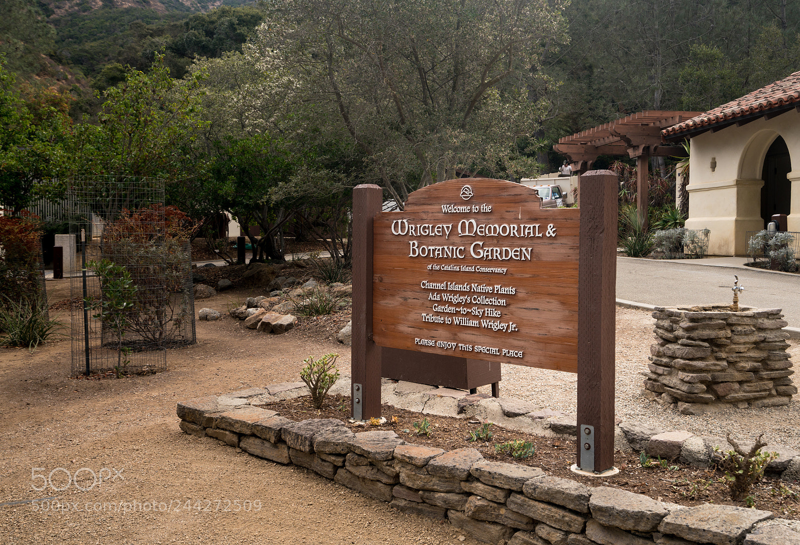 Sony a7R II sample photo. Wrigley memorial and botanic photography