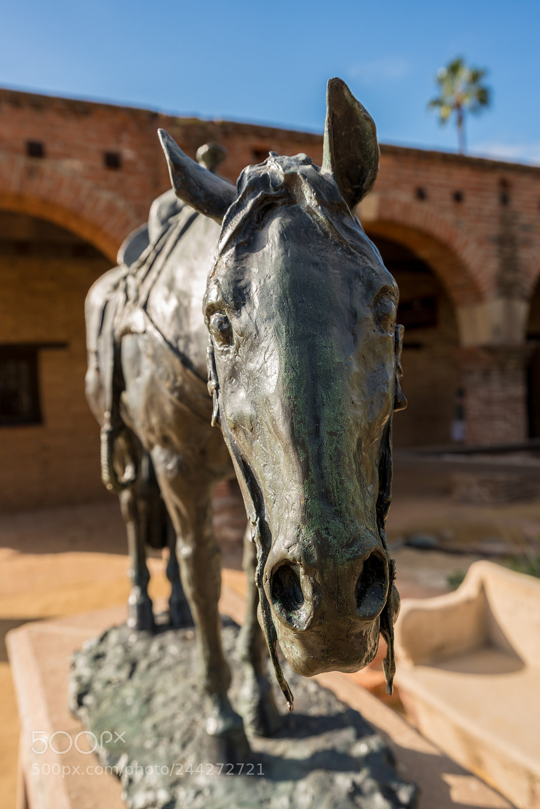 Sony a7R II sample photo. Statue for portola riders photography