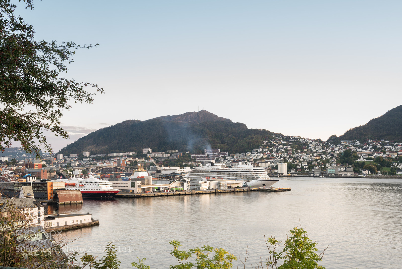 Sony a7R II sample photo. Panorama of bergen waterfront photography