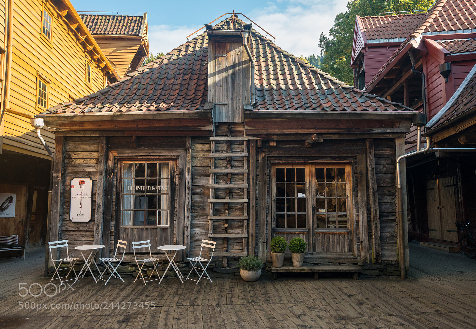 Sony a7R II sample photo. Bryggen shops in bergen photography