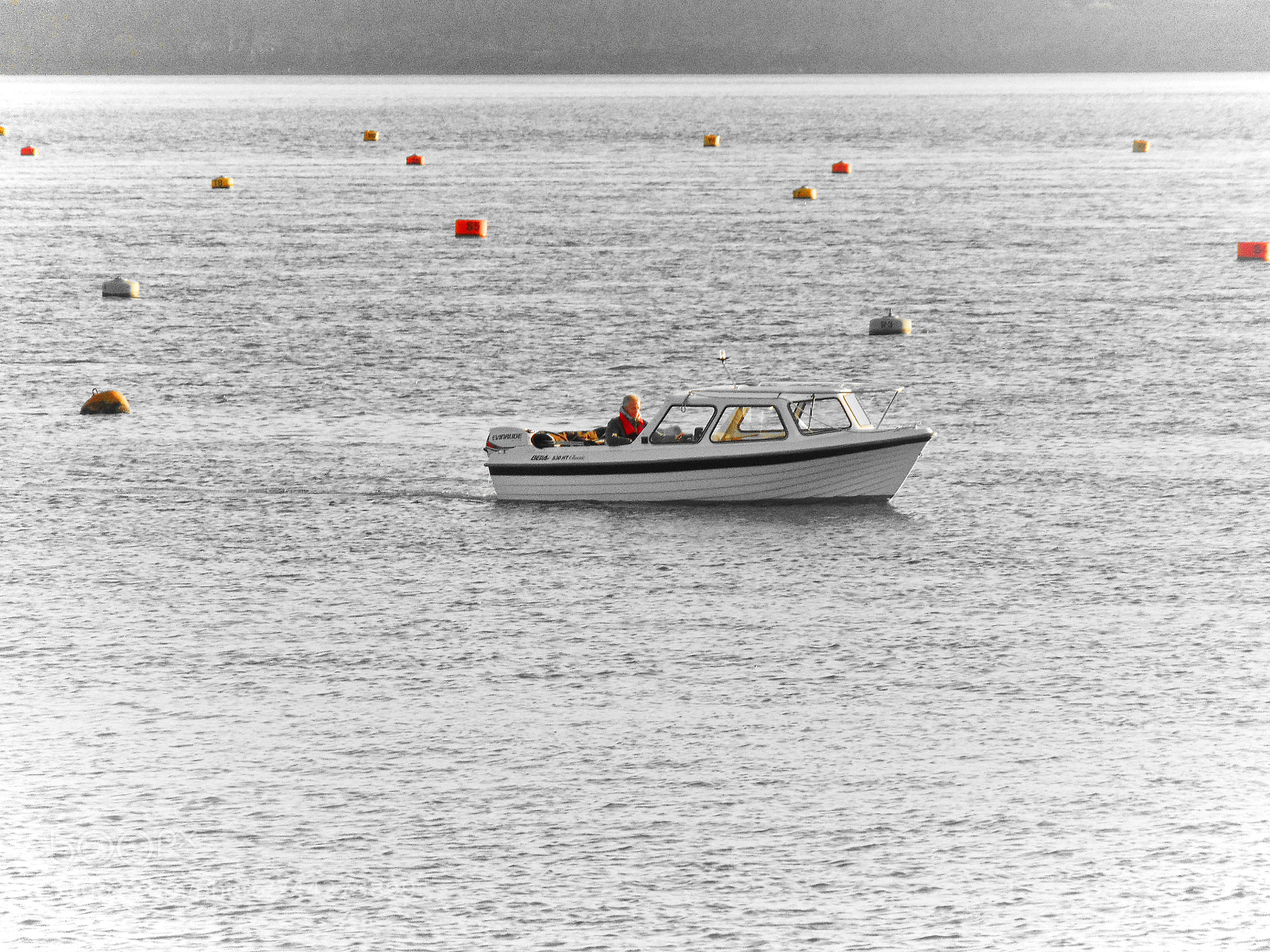 Sony Cyber-shot DSC-H300 sample photo. Boat in water (red) photography