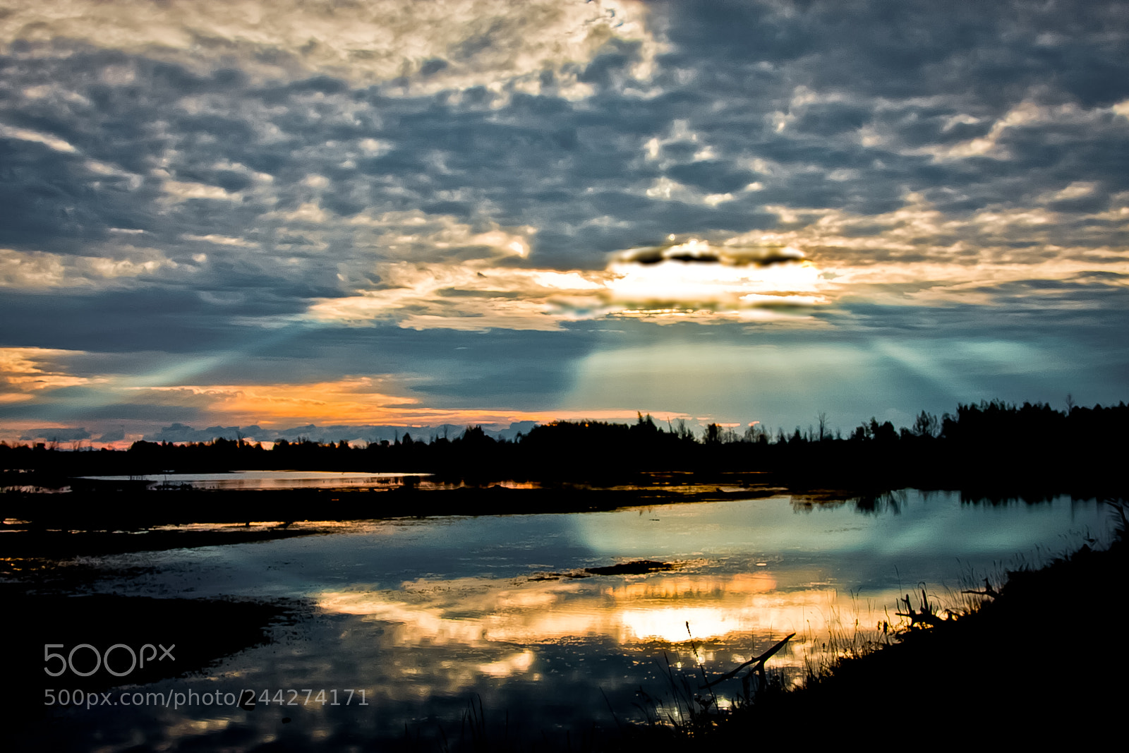 Canon EOS 40D sample photo. Sunrise at wildlife refuge photography