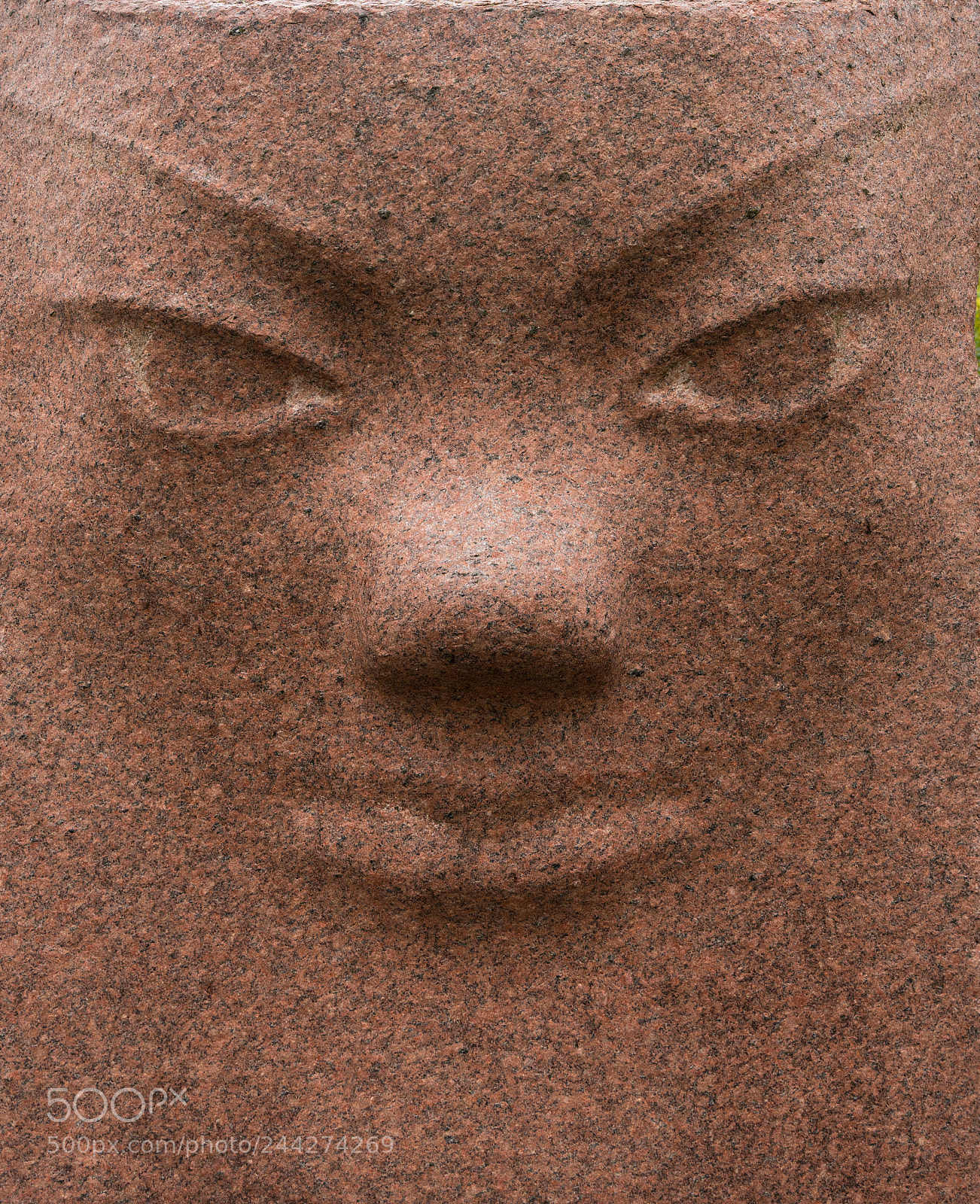 Sony a7R II sample photo. Granite face statue eidfjord photography