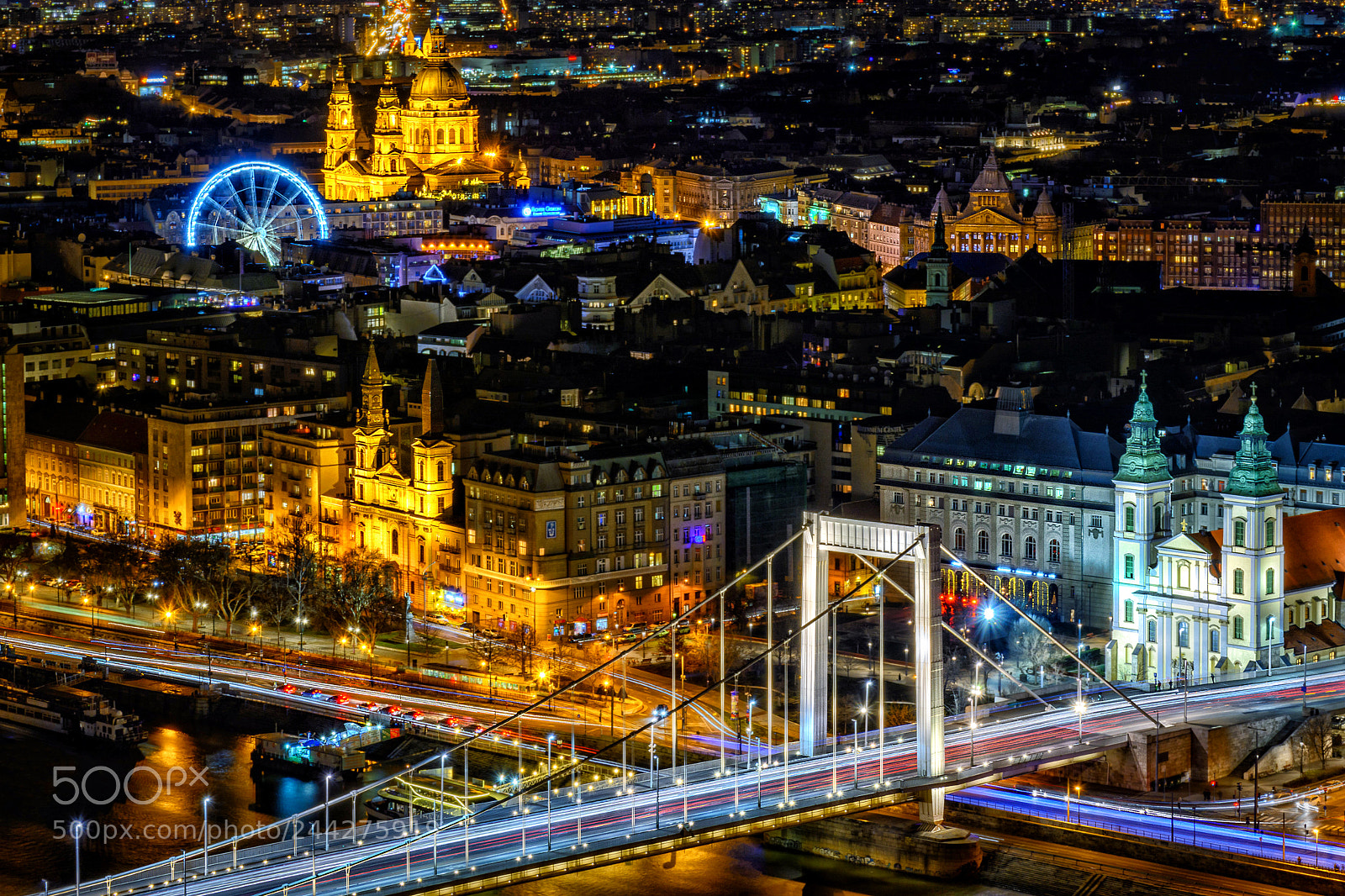 Nikon D7100 sample photo. Budapest, elisabeth bridge photography