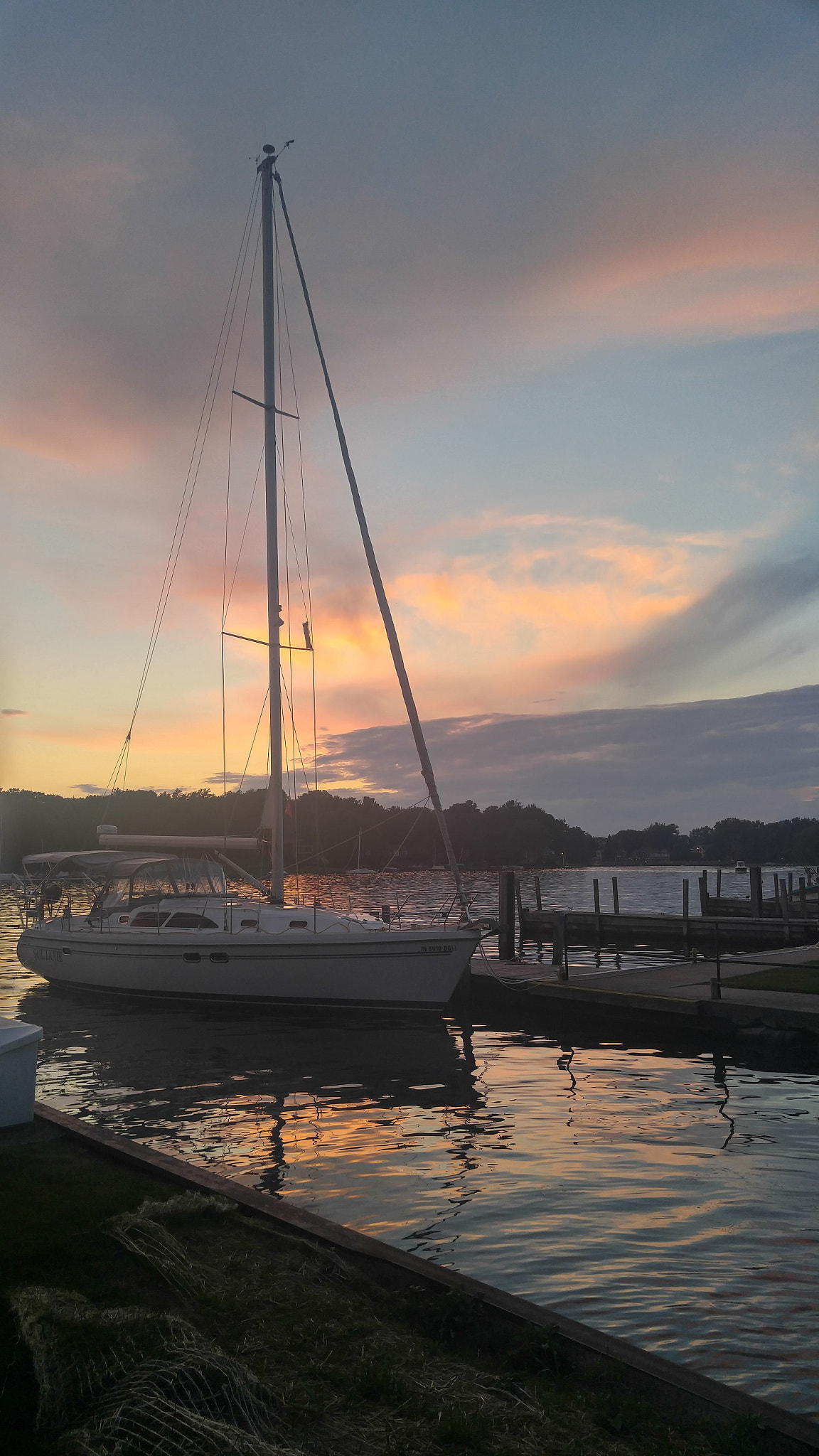 LG V10 sample photo. Pentwater sunset july photography