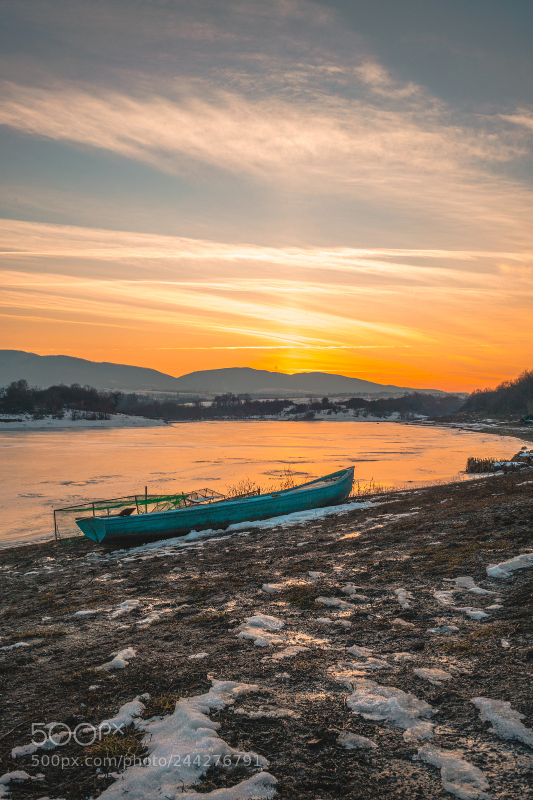 Sony a7R II sample photo. Frozen lake photography