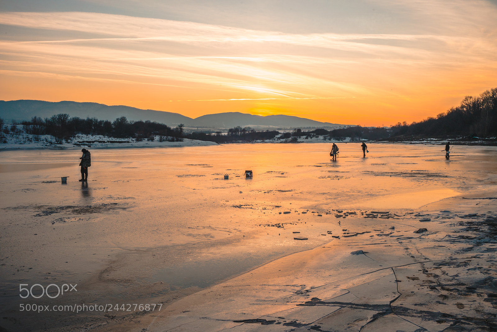 Sony a7R II sample photo. Frozen lake photography