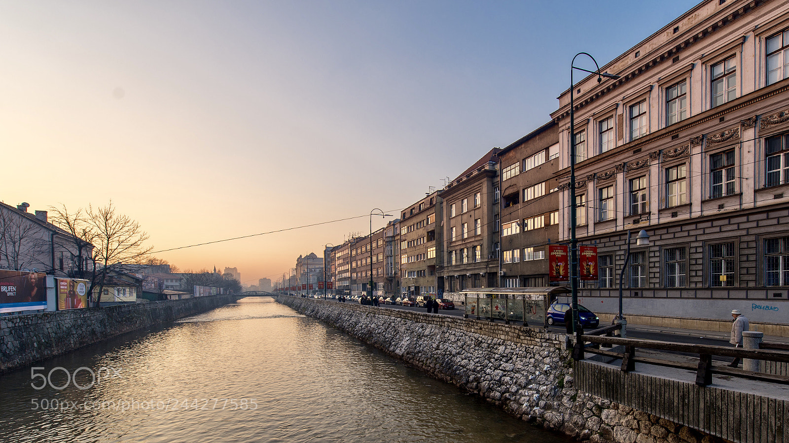 Nikon D610 sample photo. River miljacka, sarajevo, bosnia photography