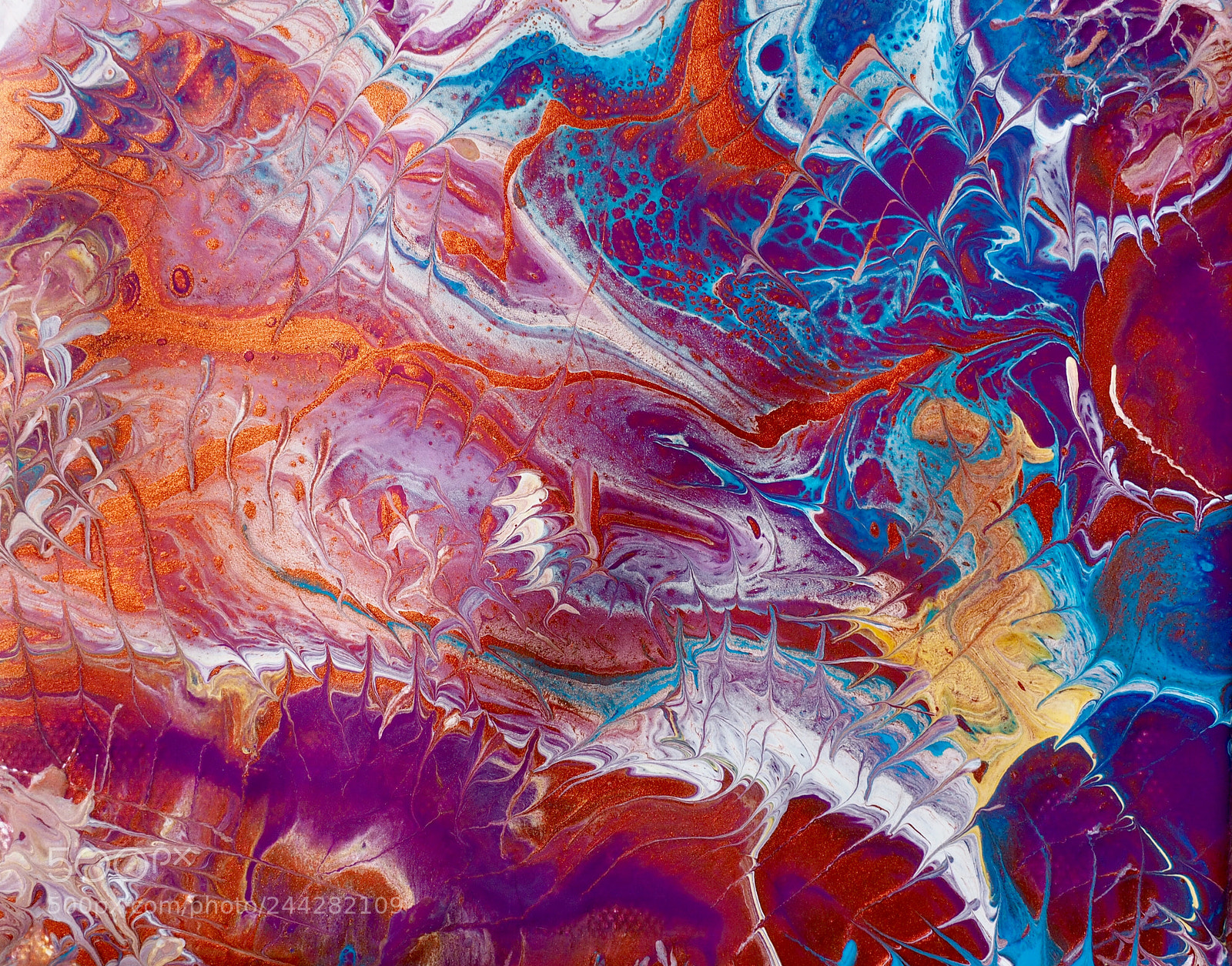 Olympus OM-D E-M1 sample photo. Fluid painting acrylics photography