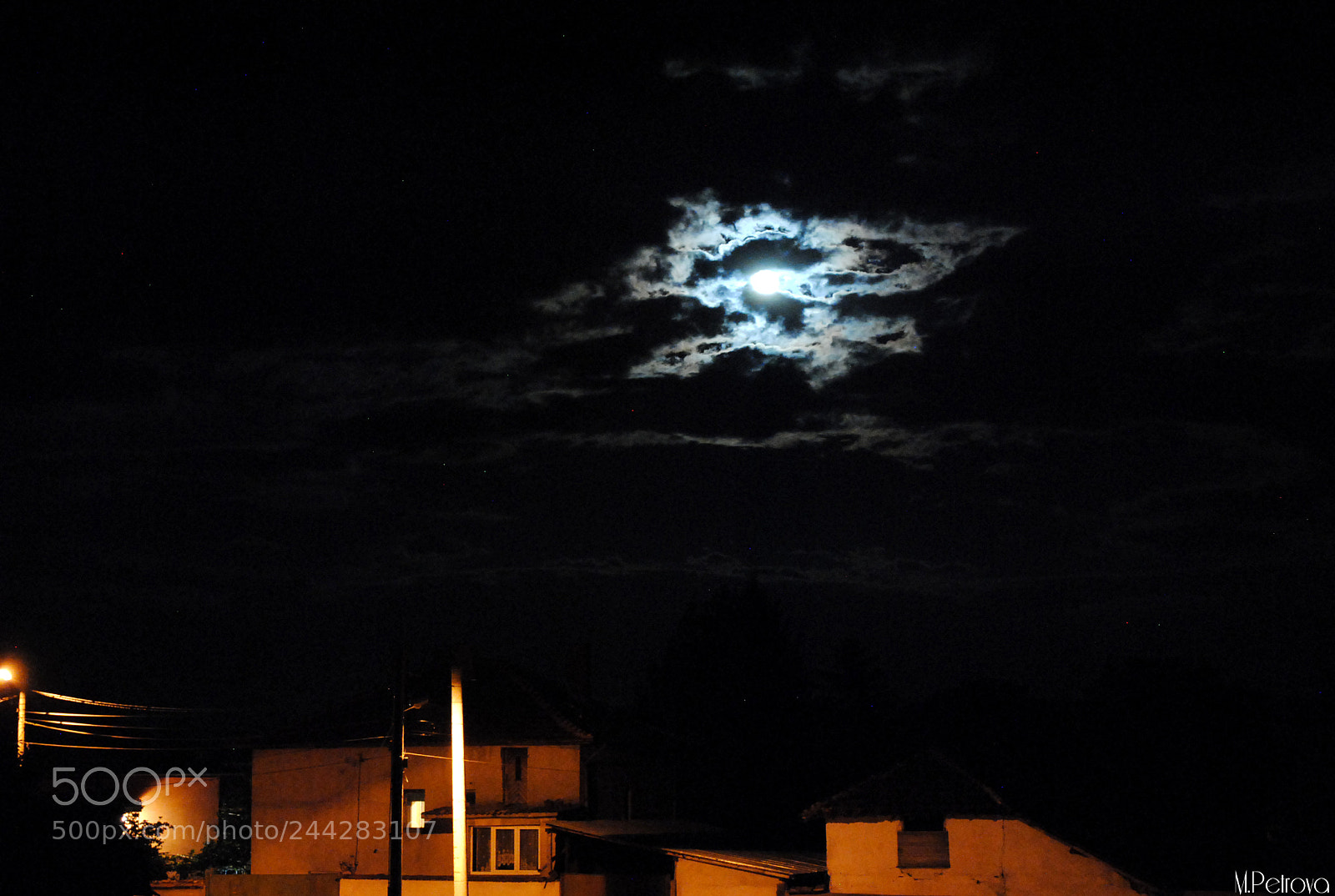 Nikon D3000 sample photo. Moonlight photography
