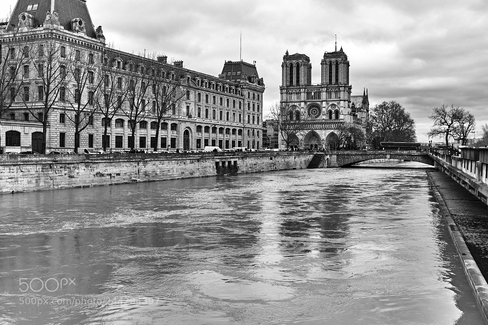 Fujifilm X100S sample photo. La seine en hiver photography