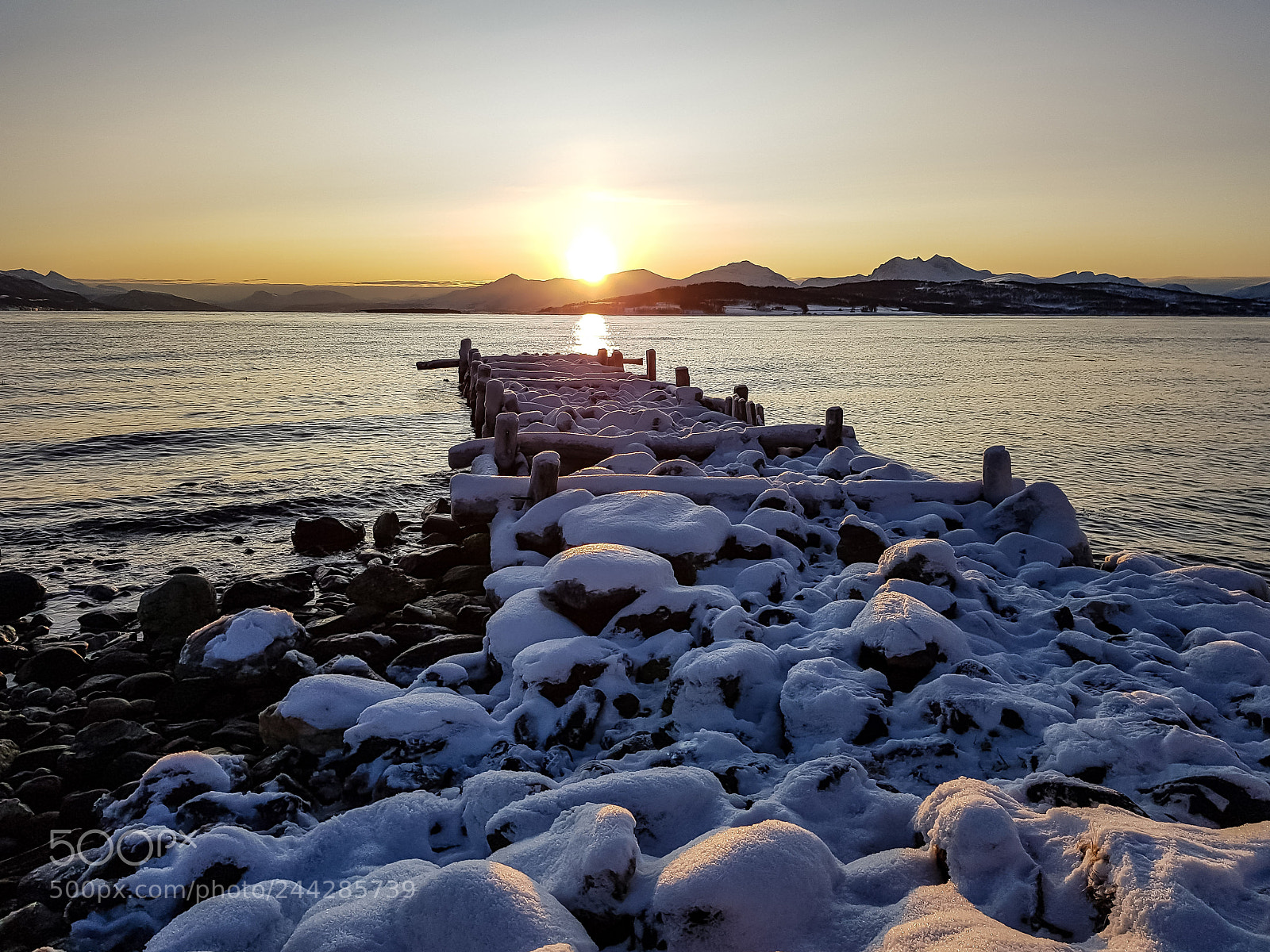 Samsung Galaxy S8+ sample photo. Troms sunset photography