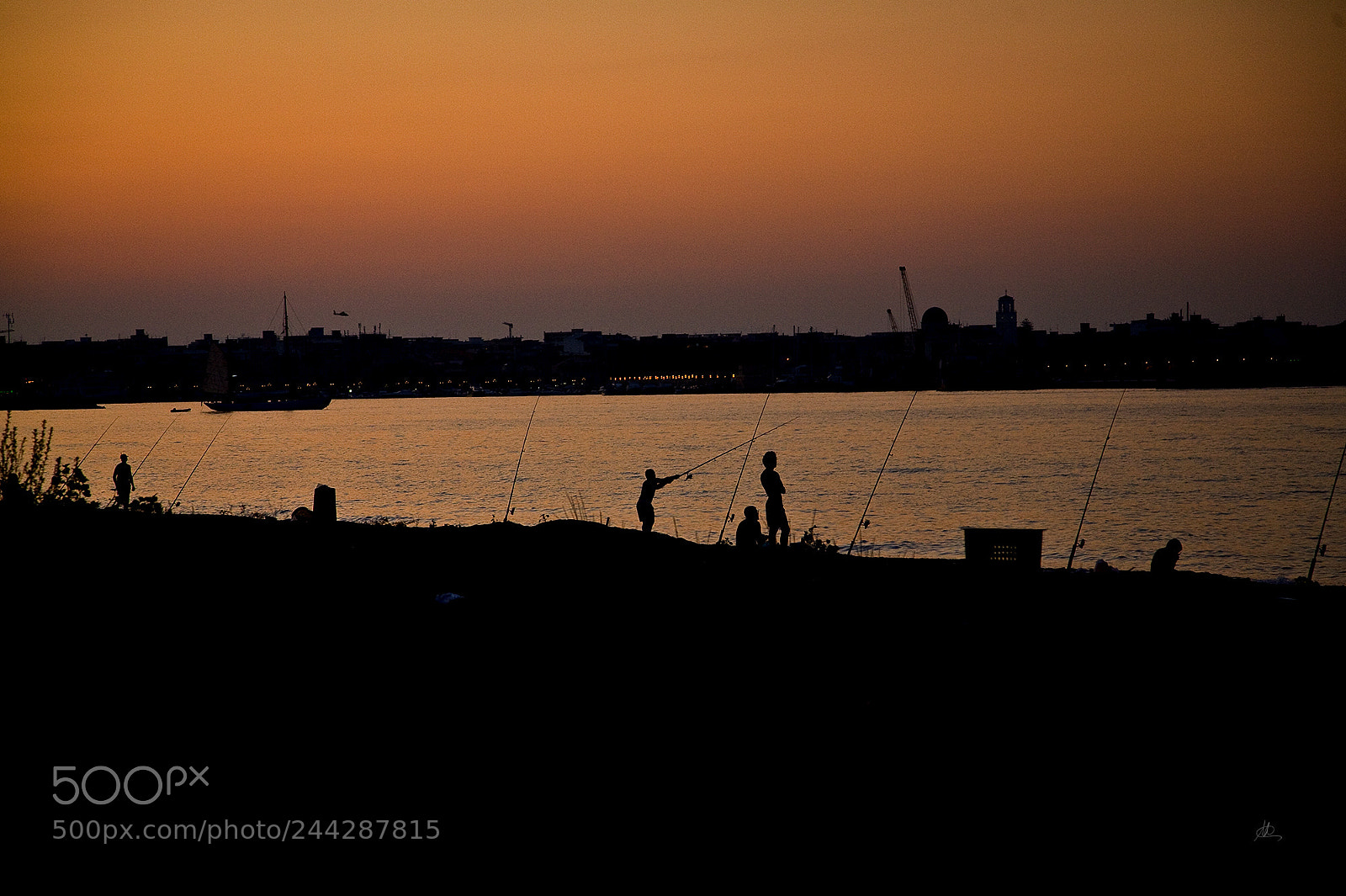 Canon EOS 5D sample photo. Relax: fishing at sundown. photography