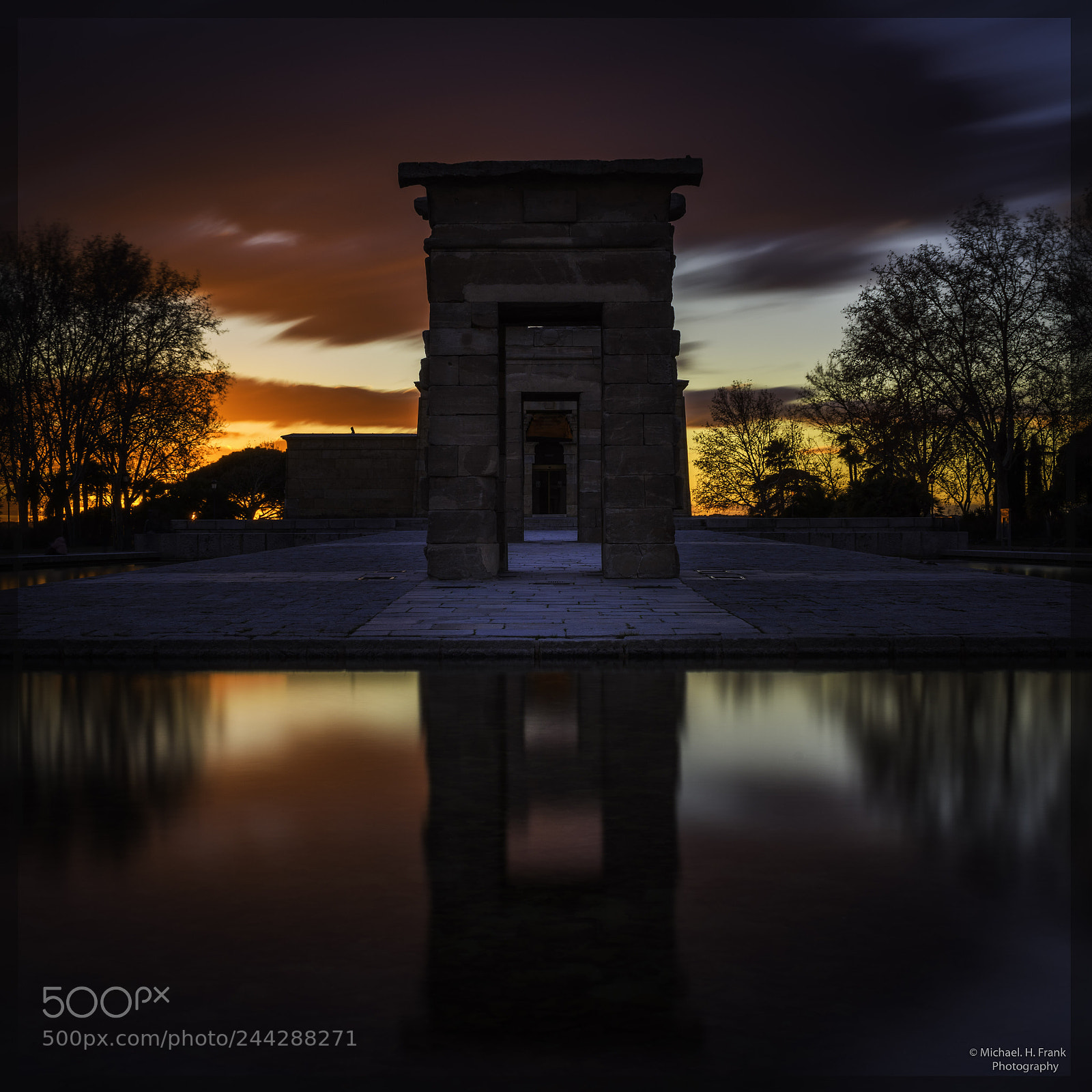 Nikon D810 sample photo. Templo de debod photography