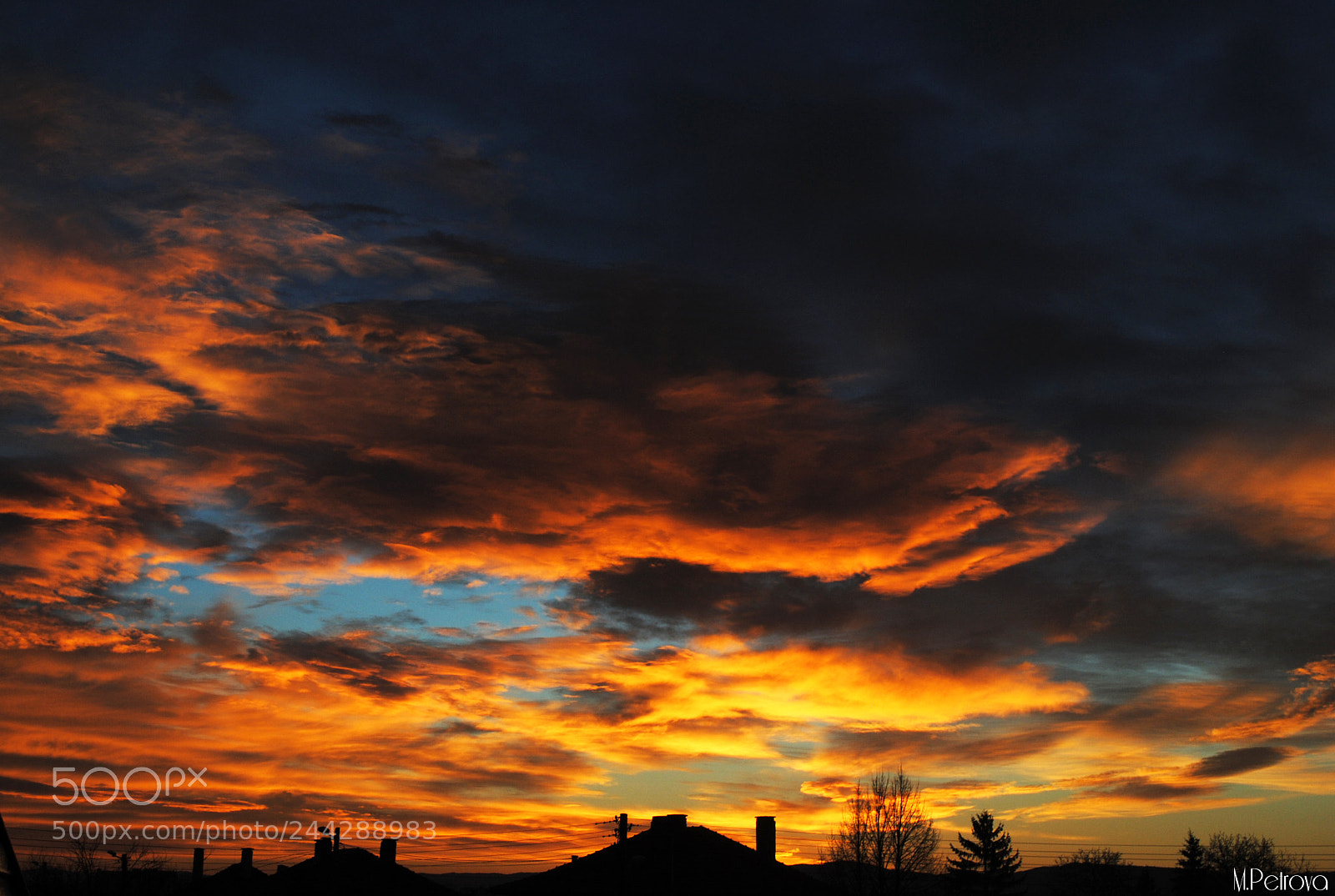 Nikon D3000 sample photo. Burning sky photography
