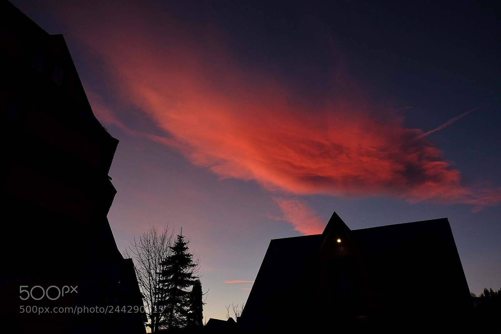 Fujifilm X-T1 sample photo. Sunset in poronin, tatra photography