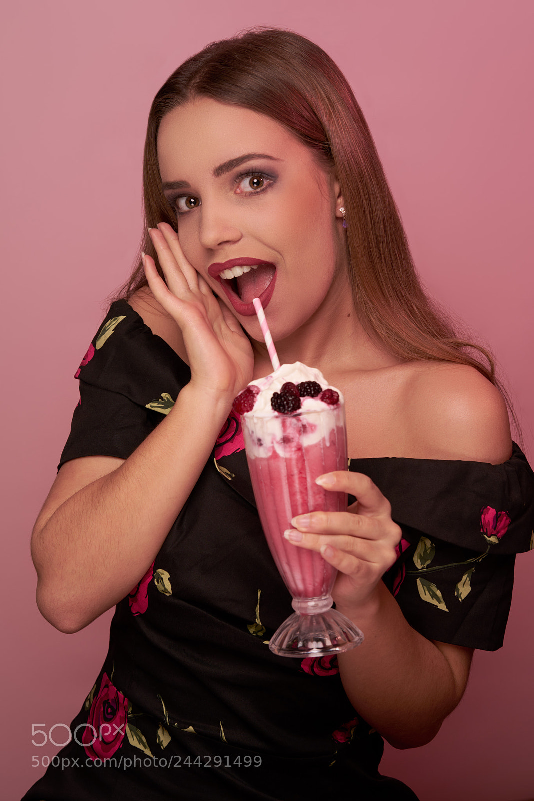 Sony a7 II sample photo. Strawberries and whipped cream photography
