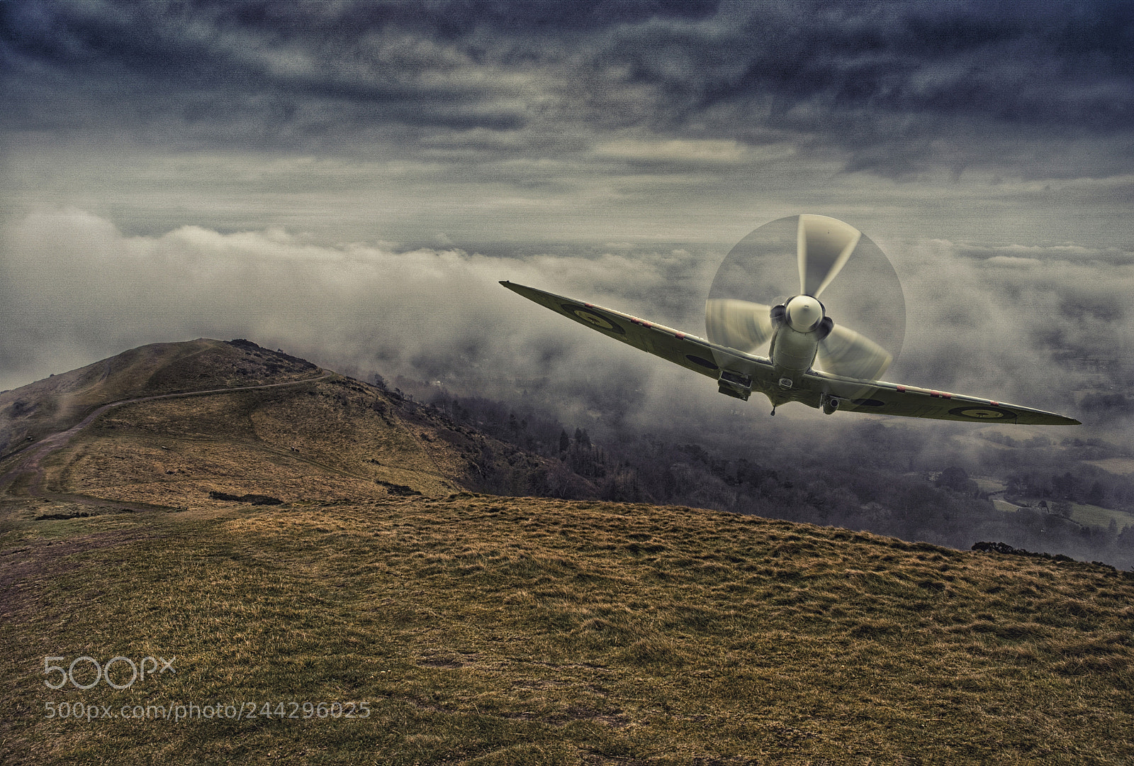 Nikon D80 sample photo. Spitfire over malvern photography