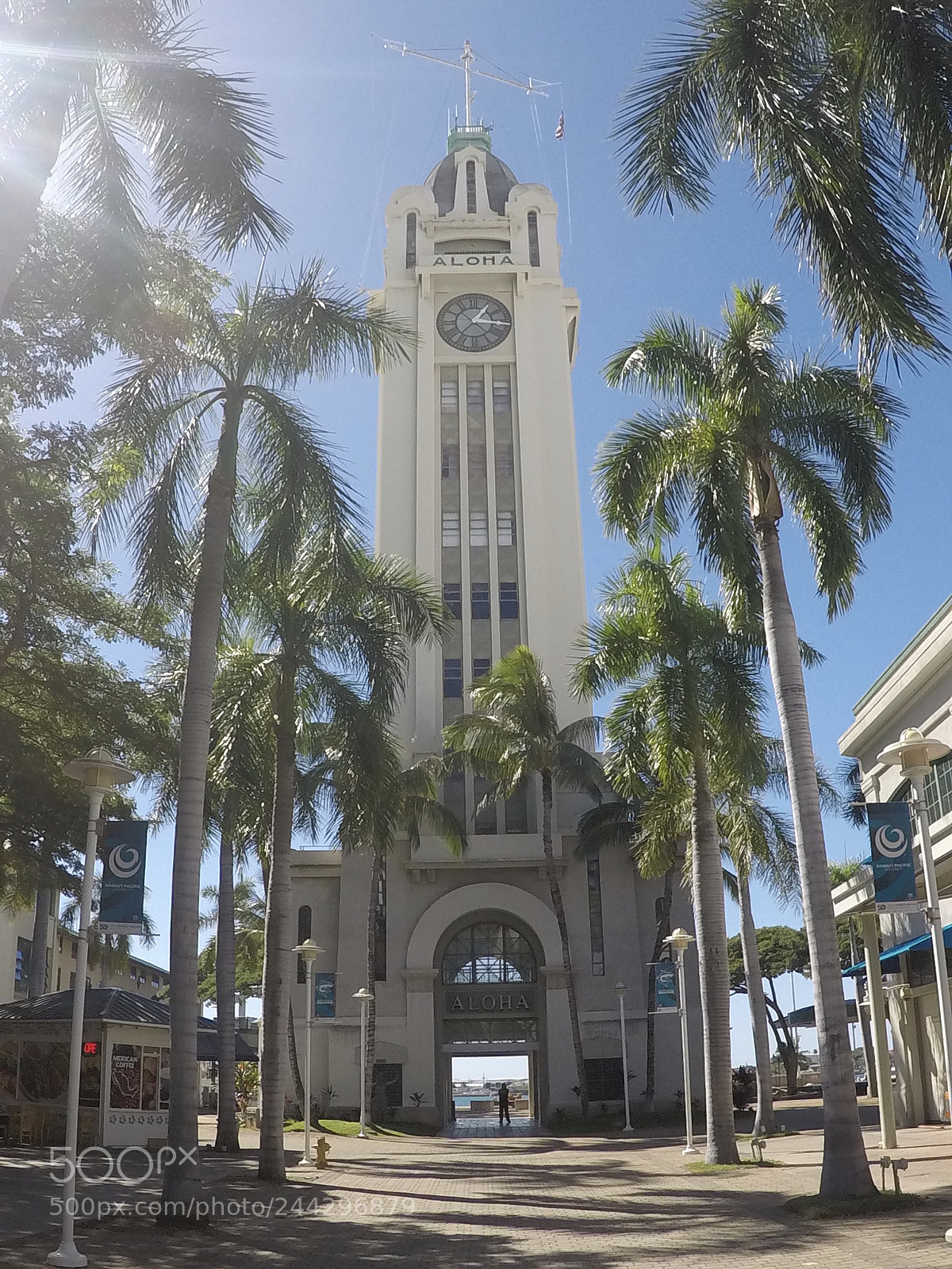 GoPro Hero5 Black sample photo. Hawaii clock tower (aloha) photography