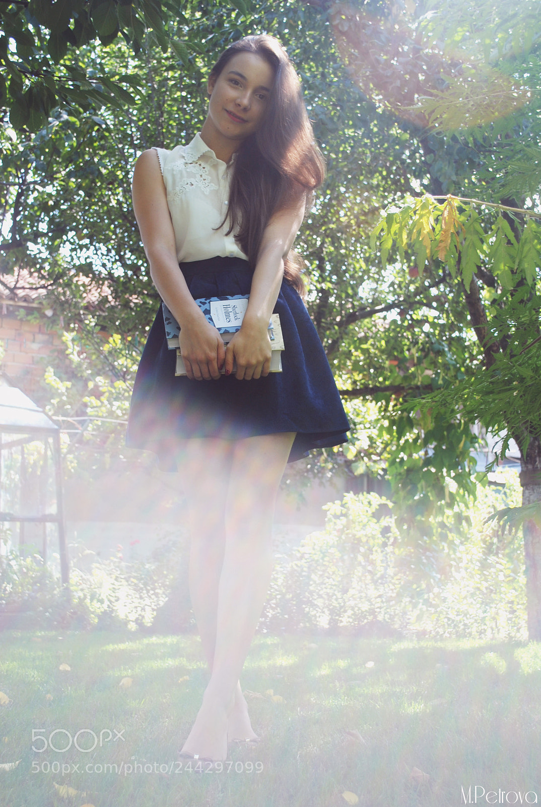 Nikon D3000 sample photo. Beauty and the books photography