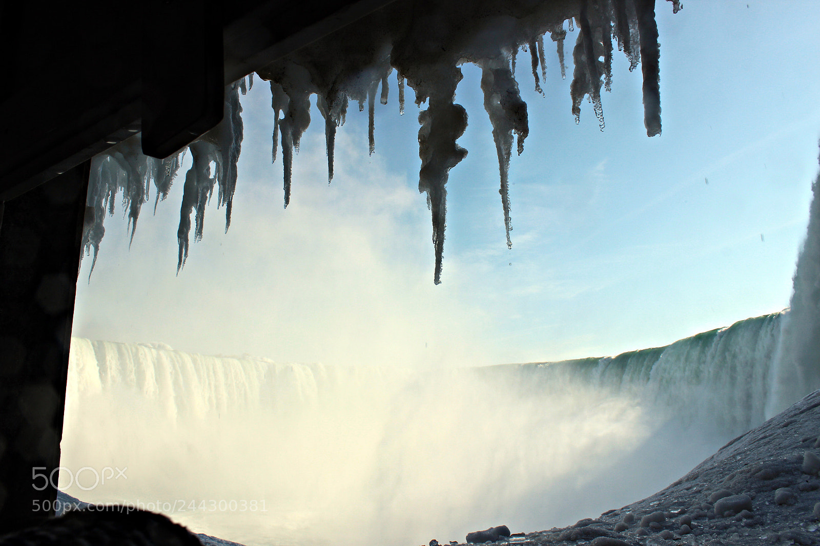 Canon EOS 600D (Rebel EOS T3i / EOS Kiss X5) sample photo. Behind the falls and photography