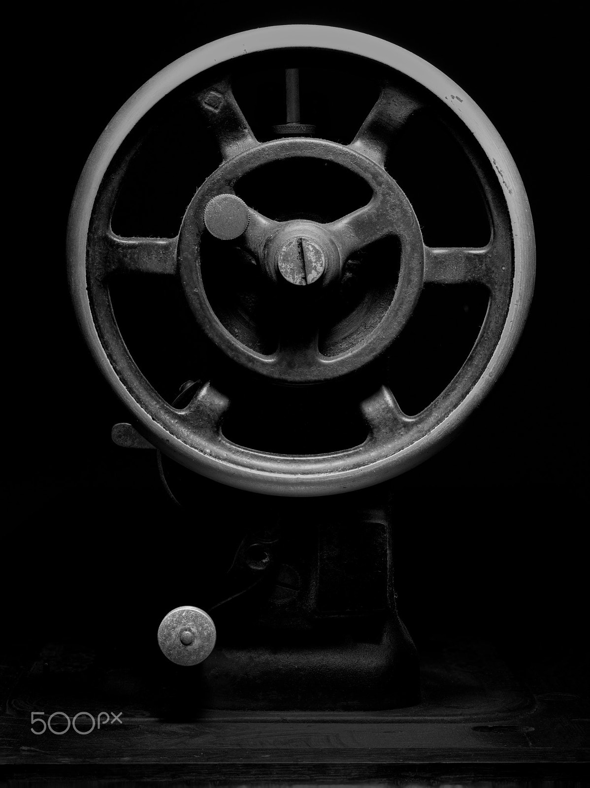 Phase One IQ140 sample photo. White rotary machine 3 photography