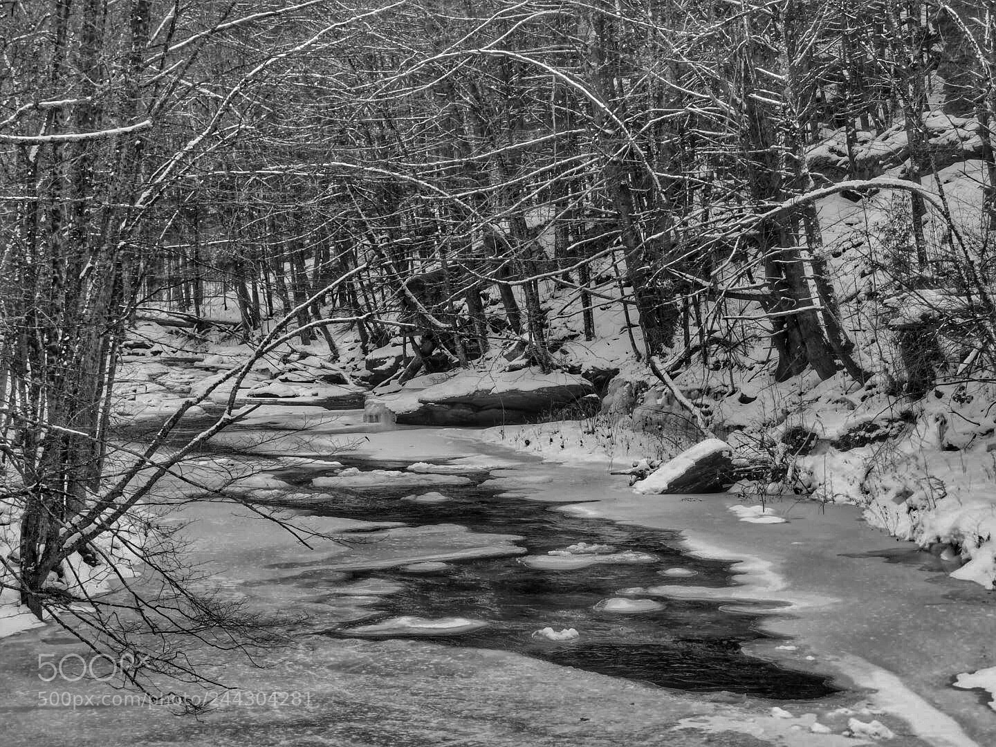 Nikon Coolpix B500 sample photo. Snowy creek photography