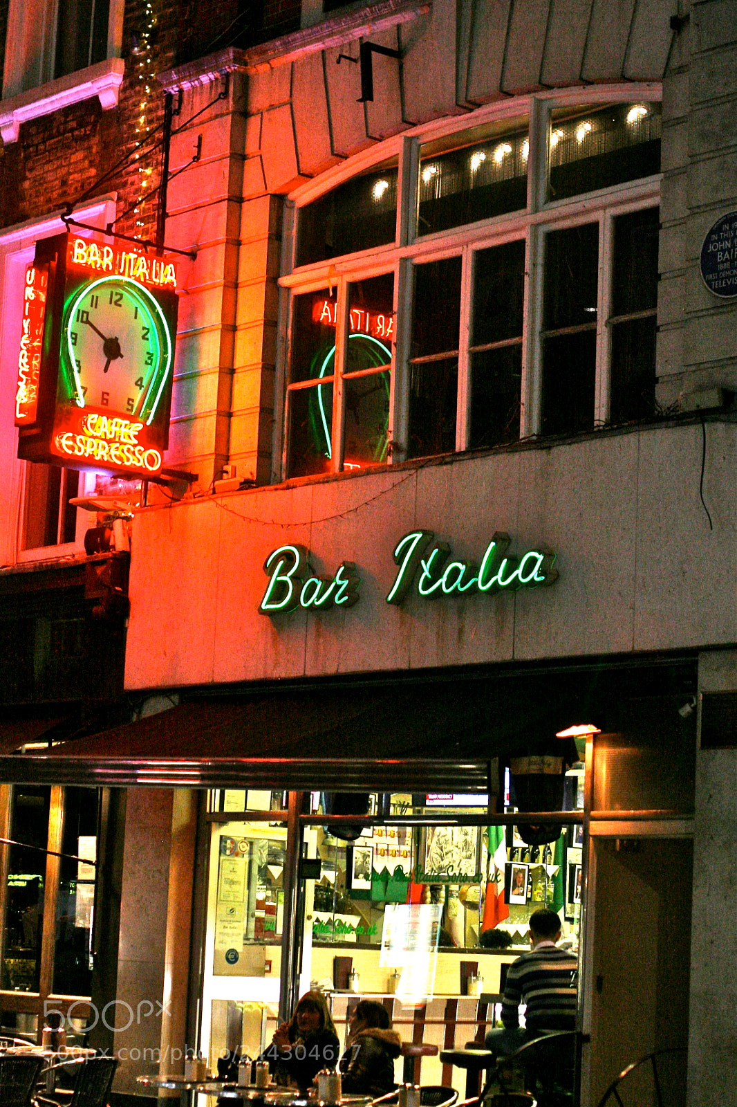 Canon EOS 30D sample photo. Bar italia soho london photography