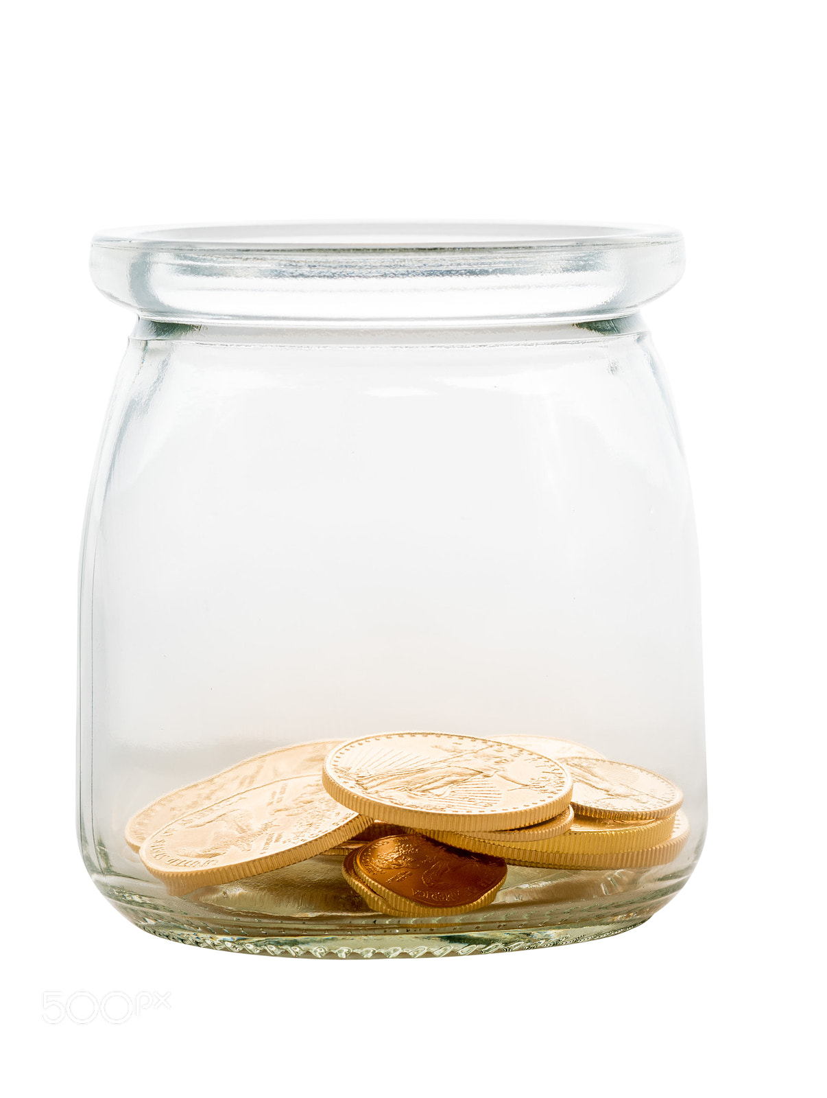 Sony a7R II sample photo. Gold coins inside glass photography