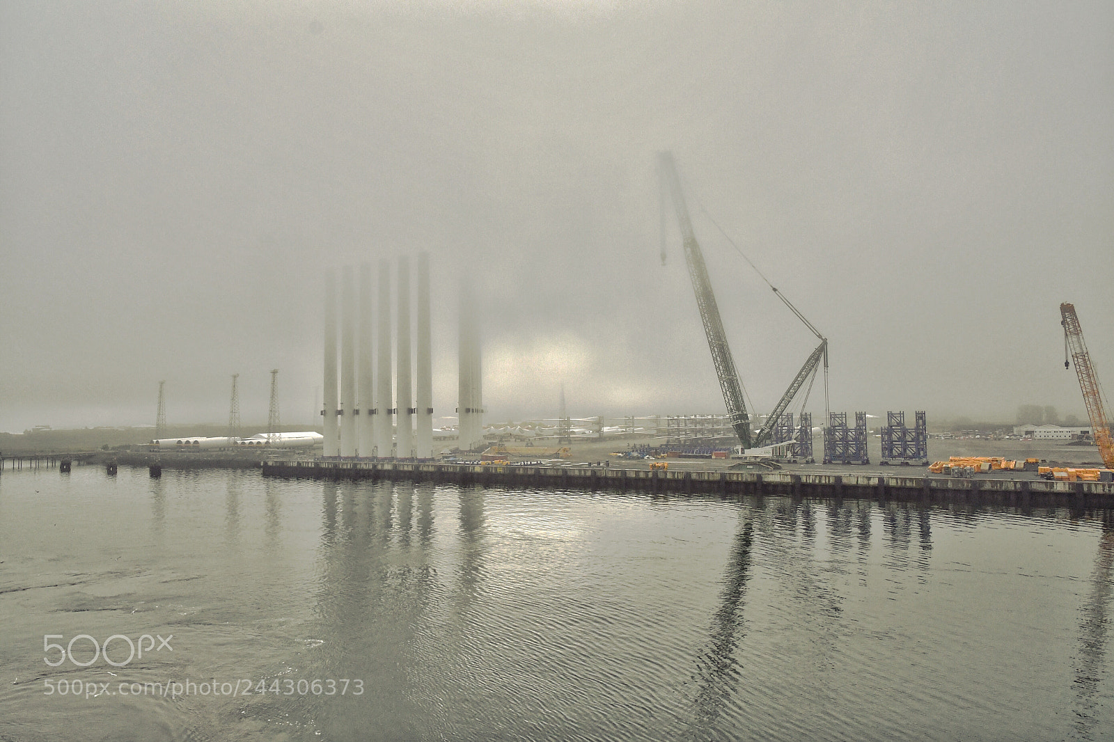 Nikon D500 sample photo. Fog in the harbour photography