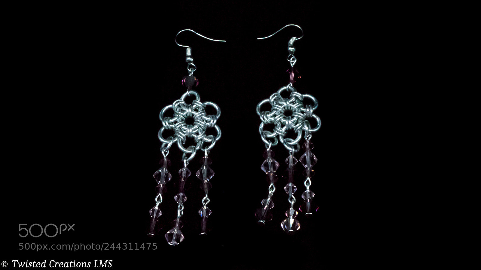 Sony a7 II sample photo. Amethyst dreams earrings photography