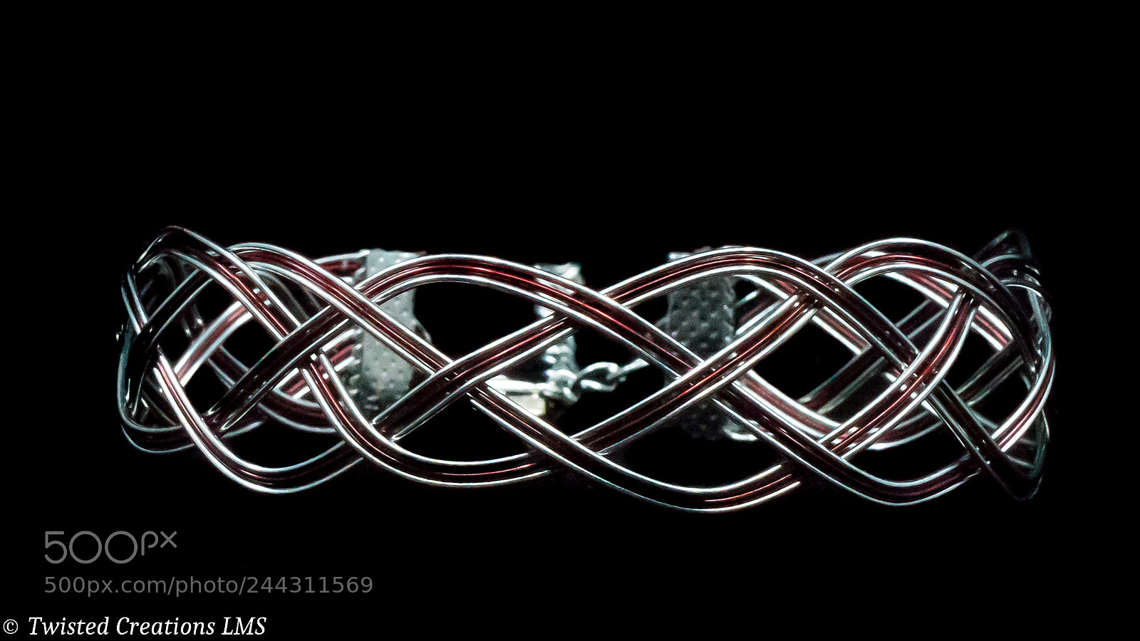 Sony a7 II sample photo. Wire wrapped cuff silver photography