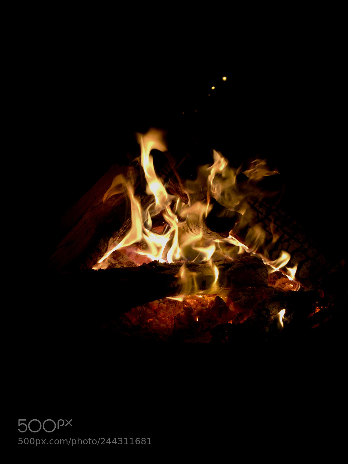 Apple iPhone 6 sample photo. Winter fire ~ greenfield village photography