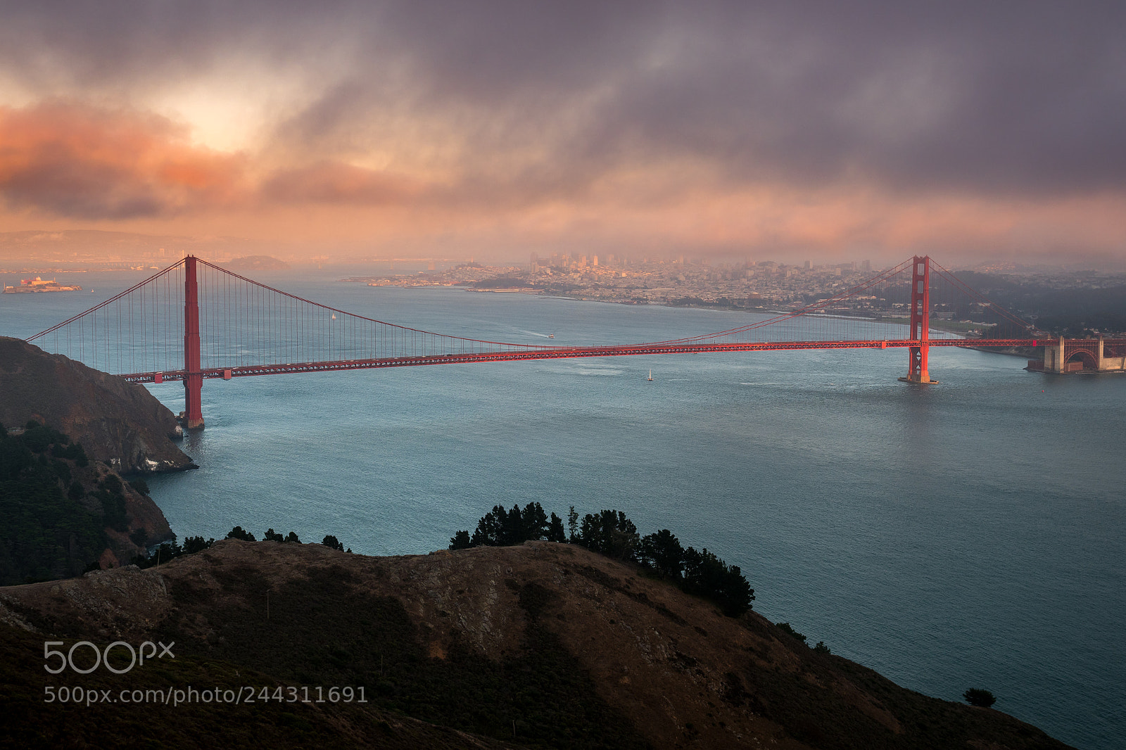 Olympus OM-D E-M1 Mark II sample photo. Golden gate sunset 2 photography